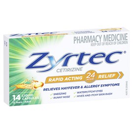 Zyrtec 10mg 14 Liquid Capsules
