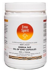 Emu Spirit Capsules 750mg 500C