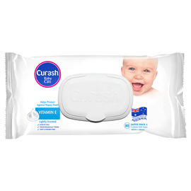 Curash Baby Wipes Soap Free 80 Counts