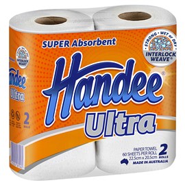 Handee Ultra Towel White Twin Pack