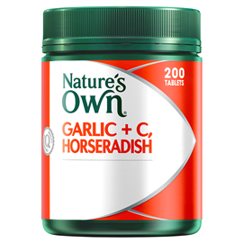 Nature's Way 742 Garlic C Horseradish Fenugreek & Marshmallow  200 Tablets