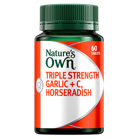 Nature's Way 1676 High Strength Garlic Horseradish 60 Tablets