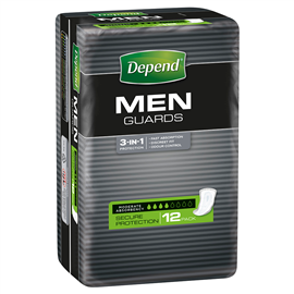 Depend Guards For Men 12 Packs