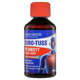 Duro-Tuss Chesty Cough Liquid + Nasal Decongestant PE 200ml