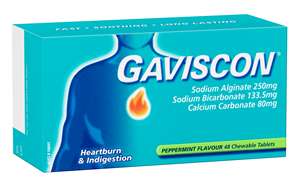 Gaviscon Peppermint 48 Tablets