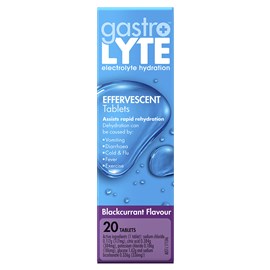 Gastrolyte Blackcurrant Effervescent 20 Tablets