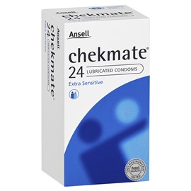 Ansell Chekmate Lubricated 24 Condoms