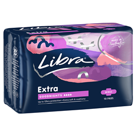 Libra Extra Pads Goodnights with Wings 10 pack