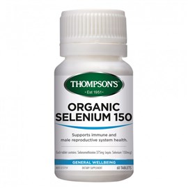 Thompson's Organic Selenium150mcg 60 Tablets