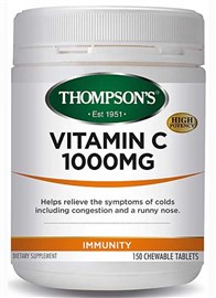 Thompsons Vitamin C Chewable 1000mg 150 Tablets