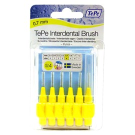 Tepe Interdental Brush 0.7mm (Yellow) 6 pack