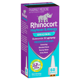 Rhinocort Hayfever & Allergy Non-Drowsy Nasal Spray Original 60 Sprays
