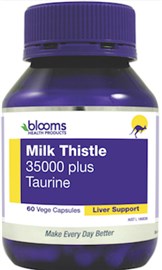Blooms Milk Thistle with Taurine 60 Capsules