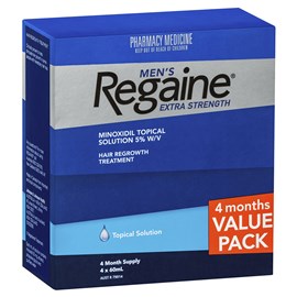 Regaine Solution Mens Extra Strength 4 for 3