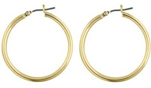 Rossan 30mm Plain Hoop Gold FE4306
