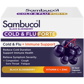 Sambucol Cold & Flu Forte 24 Capsules
