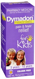 Dymadon 2 years - 12 years Colour Free 100ml