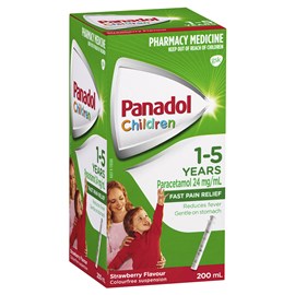 Panadol Children 1 - 5 Year Strawberry 200ml