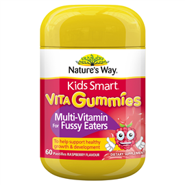 Nature's Way Kids Smart Vita-Gummies Multi-Vitamin for Fussy Eaters 60 Pastilles