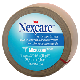Nexcare Paper Tape 529-P1 25mm Tan X12