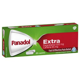 Panadol Extra with Optizorb, Paracetamol Pain Relief 20 Caplets
