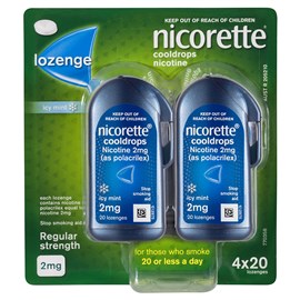 Nicorette Cool Drops Lozenges 2mg 80