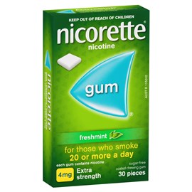 Nicorette Gum Freshmint Extra Strength 4mg 30 Pieces