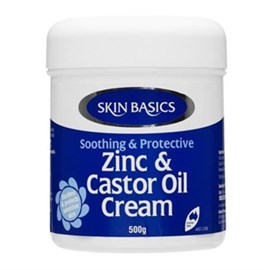 Skin Basics Zinc & Castor Oil Cream 500g JAR