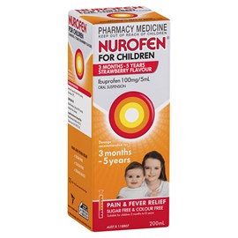 Nurofen Suspension 1 - 5Yr Strawberry 200ml