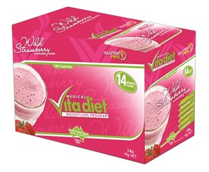 Medical Vita Diet Shake Wild Strawberry  X 1