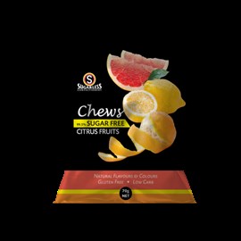 Sugarless Fruit Juice Chews Citrus 70g