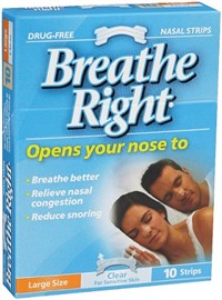 Breathe Right Nasal Clear Large 10 Strips