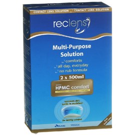 Reclens Multi - Purpose Solution 2 x 500ml + Case