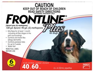 Frontline Plus Dog 40 60kg Extra Large 6