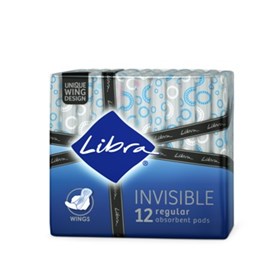 Libra Invisible Regular Wings 12 Pads