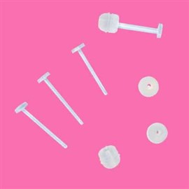Rossan Clear Plastic Studs FE4213