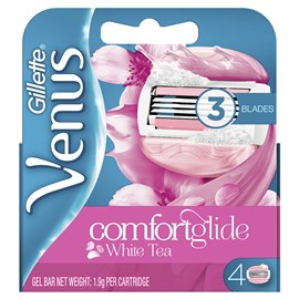 Gillette Venus Comfortglide White Tea Razor Blades Refill 4 Pack