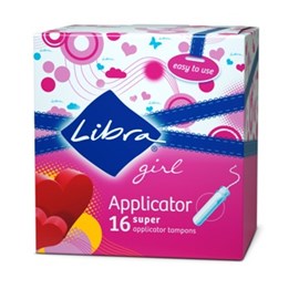 Libra Girl Applicator Super 16 Tampons
