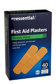 myessential First Aid Plasters Flexible Fabric - 40 Strips