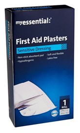 myessential First Aid Plasters Sensitive Dressing 6cm - 1m Roll