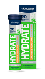 Faulding Effervescent Hydrate Electrolytes Orange 20 Tablets