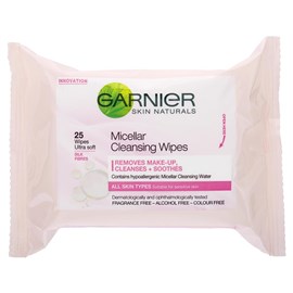 Garnier Skin Natural Micellar Cleansing Wipes 25 Pack