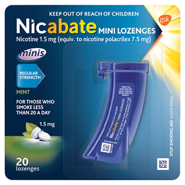 Nicabate Mini 1.5mg 20 Lozenges