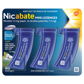 Nicabate Mini 1.5mg 60 Lozenges