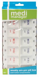 Medi Manager Pill Box Weekly 12cm