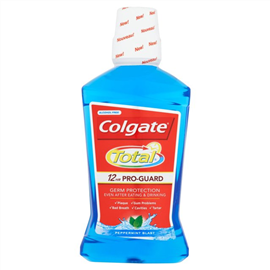 Colgate Total Mouthwash Peppermint 500mL