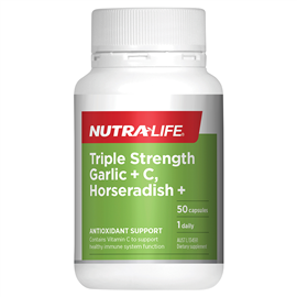 Nutra-Life Garlic +C & Horseradish 50C