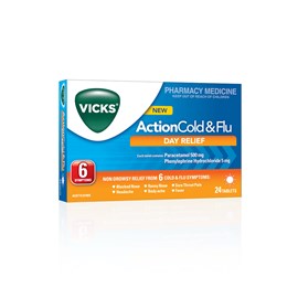 Vicks Action Cold & Flu Day 24 Tablets