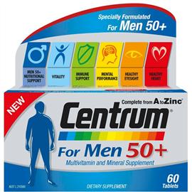 Centrum For Men 50+  60 Tablets
