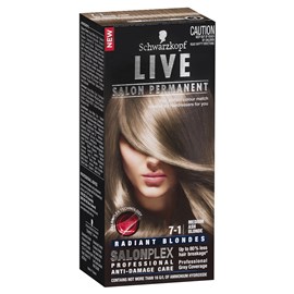 Schwarzkopf Live Salon Permanent 7-1 Medium Ash Blonde